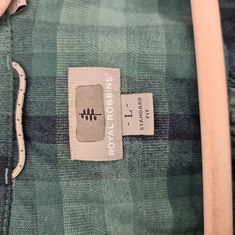 Royal Robbins Green Plaid Button-Up Shirt - Picture 2 of 5